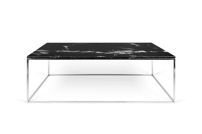 TEMAHOME - Gleam 47x30-Top Marble Coffee Table in Black Marble / Chrome - 9500626098 veiw 1