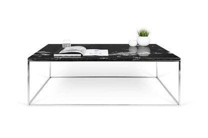 TEMAHOME - Gleam 47x30-Top Marble Coffee Table in Black Marble / Chrome - 9500626098 veiw 2