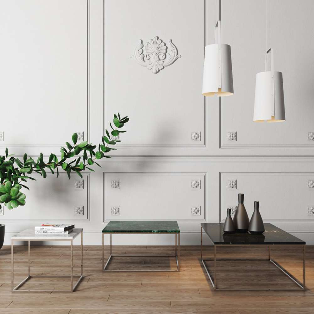 TEMAHOME - Gleam 47x30-Top Marble Coffee Table in Black Marble / Chrome - 9500626098 veiw 4
