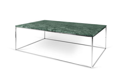 TEMAHOME - Gleam 47x30-Top Marble Coffee Table in Green Marble / Chrome - 9500626104 veiw 4