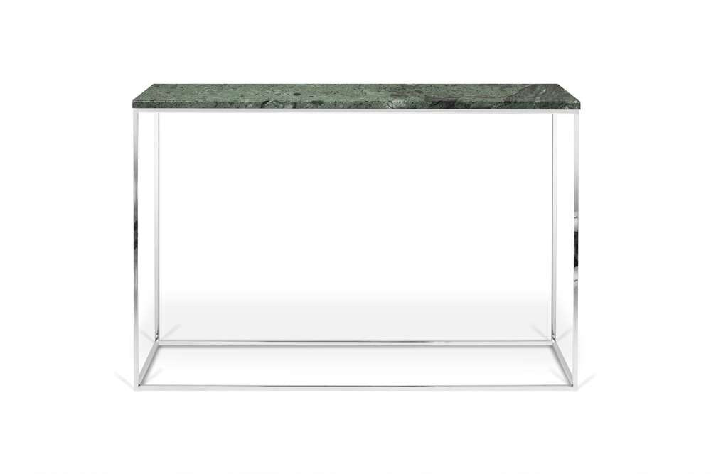 TEMAHOME - Gleam Marble-Top Console in Green Marble and Chrome - 9500629518 veiw 2