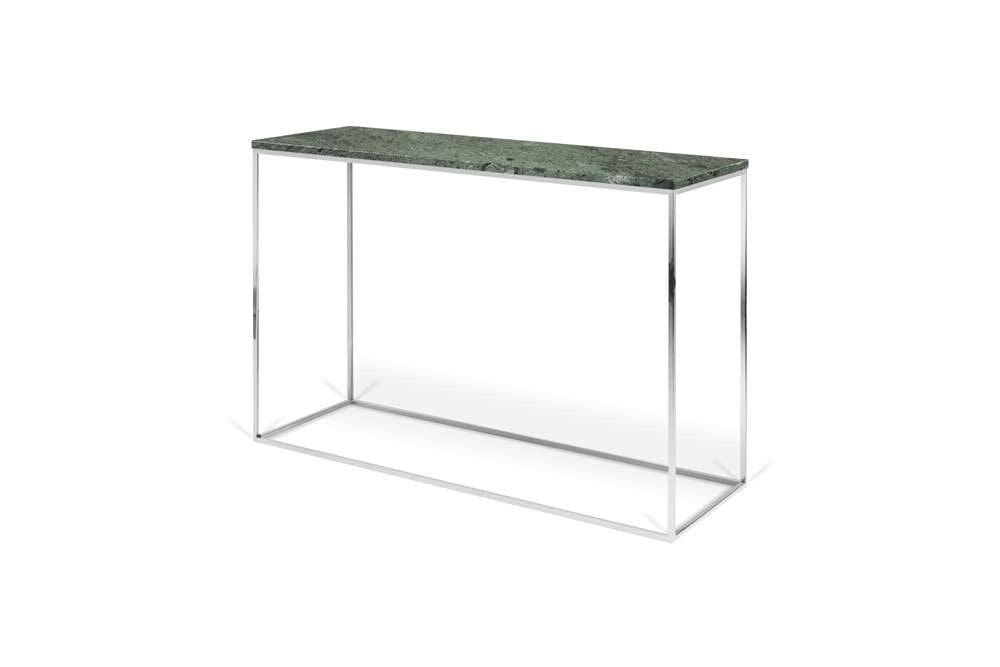 TEMAHOME - Gleam Marble-Top Console in Green Marble and Chrome - 9500629518 veiw 3