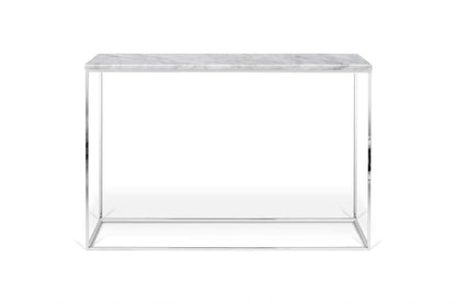 TEMAHOME - Gleam Marble-Top Console in White Marble and Chrome - 9500629495 veiw 2