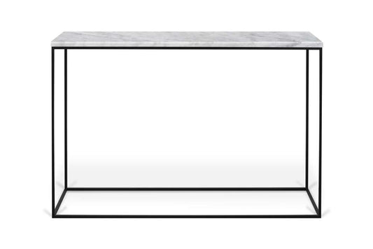TEMAHOME - Gleam Marble-Top Console in White Marble / Black - 9500628924 veiw 1