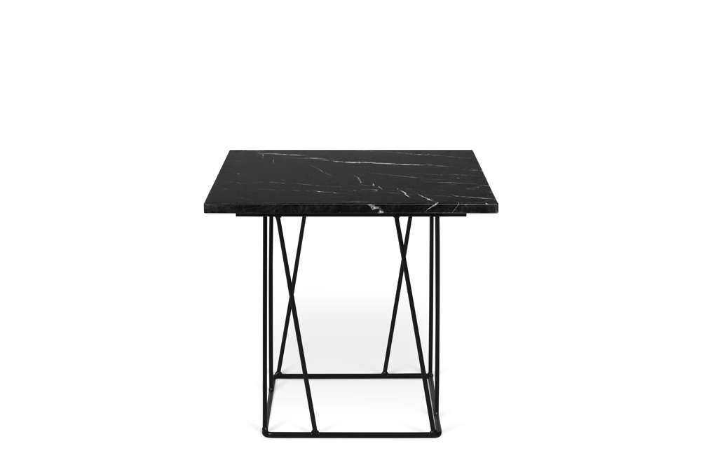 TEMAHOME - Helix 20x20 Marble-Top Side Table in Black Marble / Black Lacquered Steel - 9500627323 veiw 1