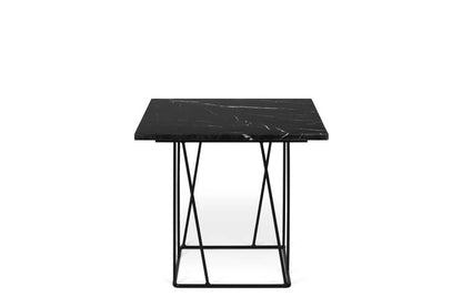 TEMAHOME - Helix 20x20 Marble-Top Side Table in Black Marble / Black Lacquered Steel - 9500627323 veiw 1