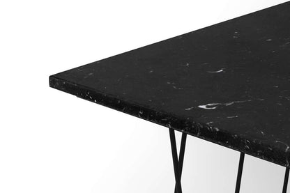 TEMAHOME - Helix 20x20 Marble-Top Side Table in Black Marble / Black Lacquered Steel - 9500627323 veiw 4