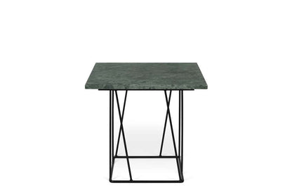TEMAHOME - Helix 20x20 Marble-Top Side Table in Green Marble / Black Lacquered Steel - 9500627330 veiw 1