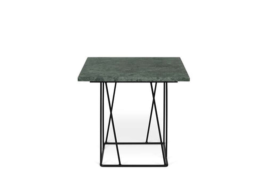 TEMAHOME - Helix 20x20 Marble-Top Side Table in Green Marble / Black Lacquered Steel - 9500627330 veiw 1
