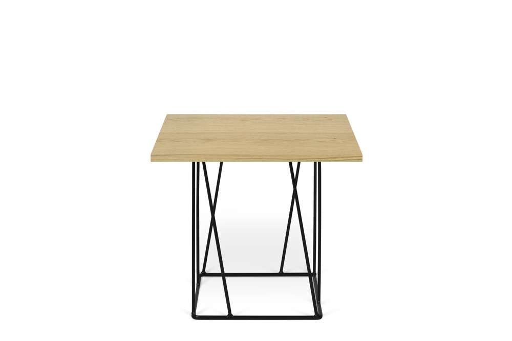TEMAHOME - Helix 20x20 Side Table  in Oak / Black Lacquered Steel - 9500626838 veiw 1