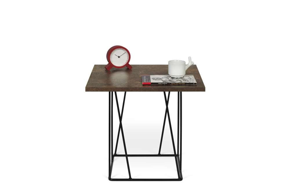 TEMAHOME - Helix 20x20 Side Table  in Rusty Look / Black Lacquered Steel - 9500626852 veiw 3