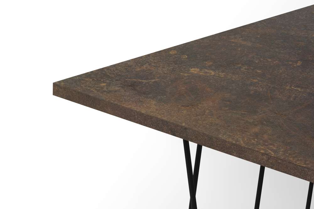 TEMAHOME - Helix 20x20 Side Table  in Rusty Look / Black Lacquered Steel - 9500626852 veiw 4