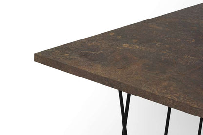 TEMAHOME - Helix 20x20 Side Table  in Rusty Look / Black Lacquered Steel - 9500626852 veiw 4