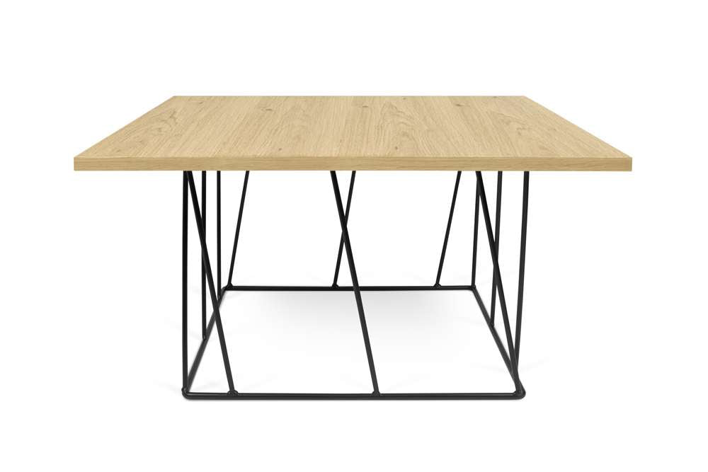 TEMAHOME - Helix 30x30 Coffee Table  in Oak / Black Lacquered Steel - 9500626883 veiw 1