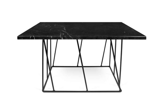 TEMAHOME - Helix 30x30 Marble-Top Coffee Table in Black Marble / Black Lacquered Steel - 9500627378 veiw 1