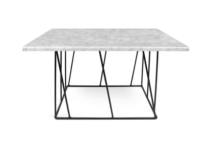 TEMAHOME - Helix 30x30 Marble-Top Coffee Table in White Marble / Black Lacquered Steel - 9500627361 veiw 1