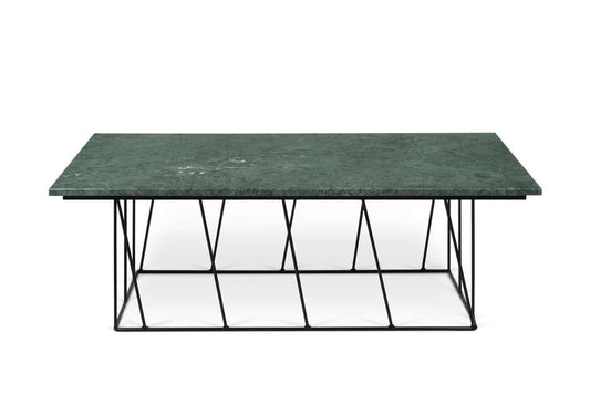 TEMAHOME - Helix 47x30 Marble-Top Coffee Table in Green Marble / Black Lacquered Steel - 9500627439 veiw 1