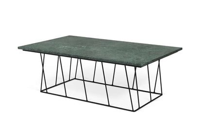 TEMAHOME - Helix 47x30 Marble-Top Coffee Table in Green Marble / Black Lacquered Steel - 9500627439 veiw 2