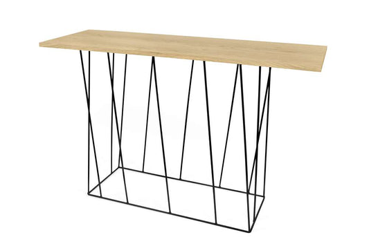 TEMAHOME - Helix Console in Oak / Black Lacquered Steel - 9500626982 veiw 2