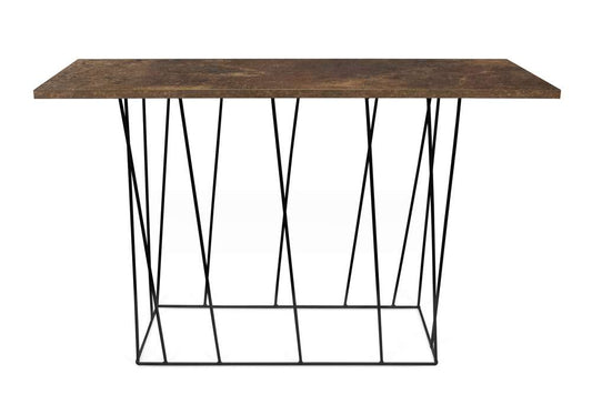 TEMAHOME - Helix Console in Rusty Look / Black Lacquered Steel - 9500627002 veiw 1