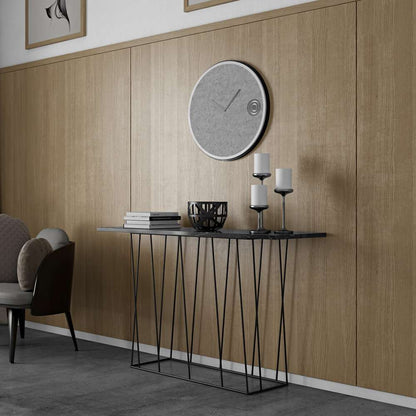 TEMAHOME - Helix Marble-Top Console in Black Marble / Black Lacquered Steel - 9500627477 veiw 5