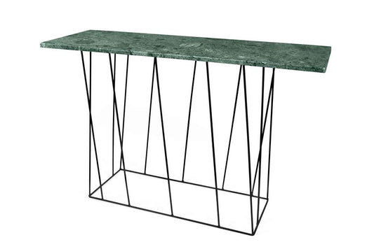 TEMAHOME - Helix Marble-Top Console in Green Marble / Black Lacquered Steel - 9500627484 veiw 2