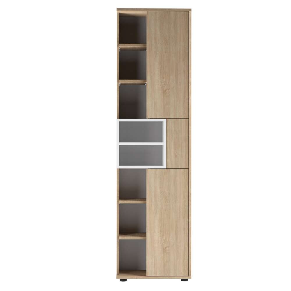 TEMAHOME - Kube Bathroom Column in Natural Oak Color / White - E6490A0334A01 veiw 1