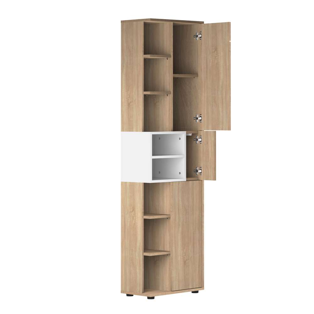 TEMAHOME - Kube Bathroom Column in Natural Oak Color / White - E6490A0334A01 veiw 3