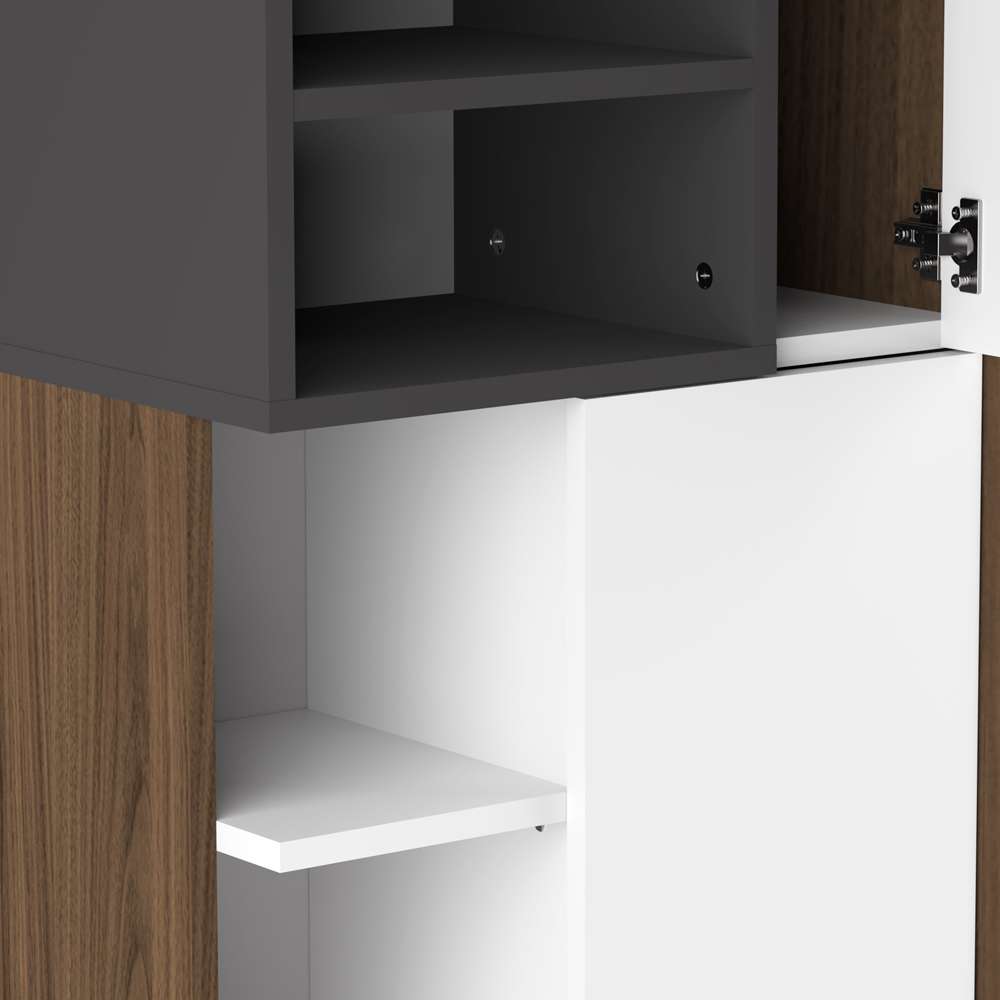 TEMAHOME - Kube Bathroom Column in Walnut Color / Grey - E6490A0921A01 veiw 5