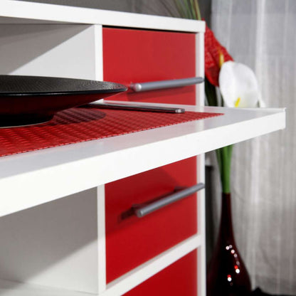 TEMAHOME - Marius Kitchen Trolley in White / Red - E8035A2179A80 veiw 4