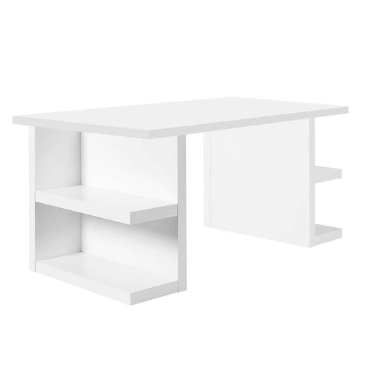 TEMAHOME - Multi 71in Table Top with Storage Legs in Pure White - 9500620881 veiw 1