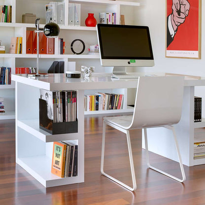 TEMAHOME - Multi 71in Table Top with Storage Legs in Pure White - 9500620881 veiw 3