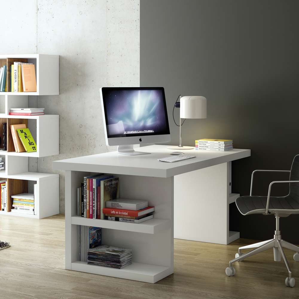 TEMAHOME - Multi 71in Table Top with Storage Legs in Pure White - 9500620881 veiw 5