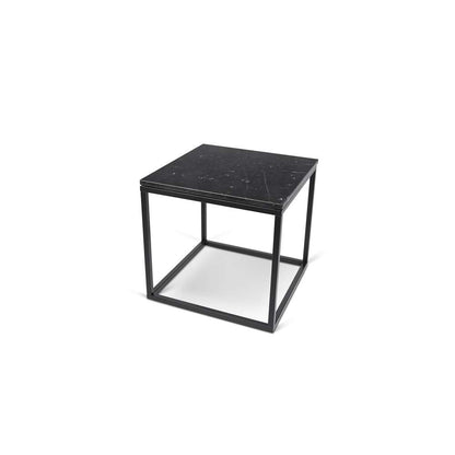 TEMAHOME - Prairie 20X20 Marble End Table in Black Marble Top / Black Lacquered Steel Legs - 9500623011 veiw 3