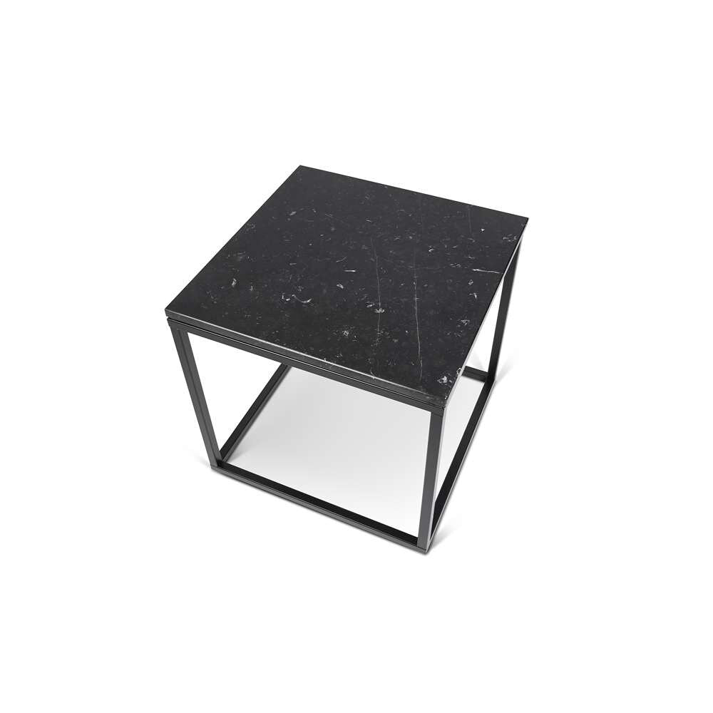 TEMAHOME - Prairie 20X20 Marble End Table in Black Marble Top / Black Lacquered Steel Legs - 9500623011 veiw 4