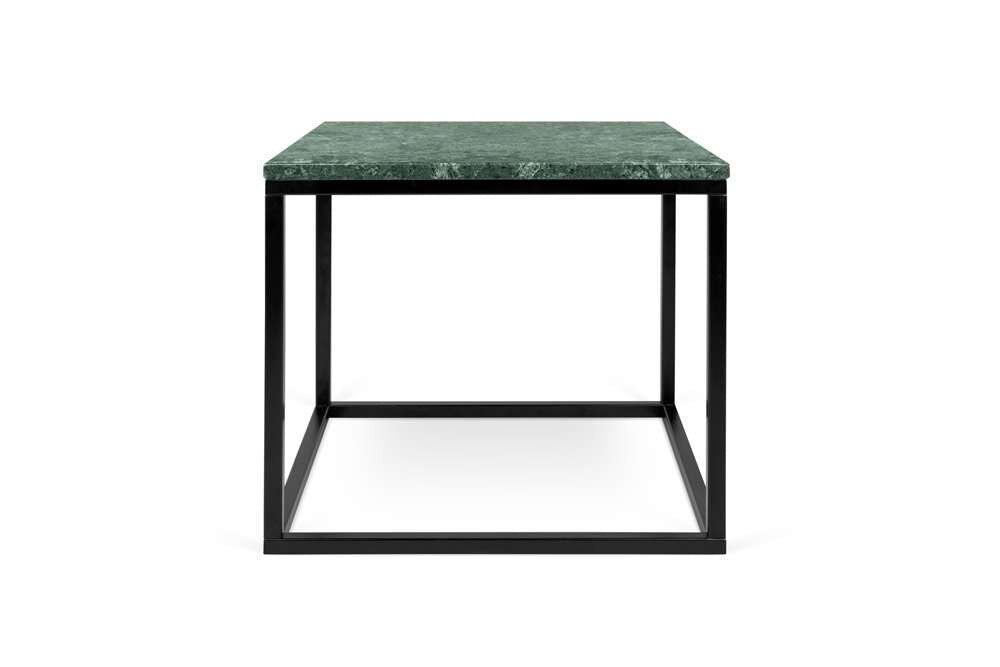 TEMAHOME - Prairie 20X20 Marble End Table in Green Marble Top/Black Lacquered Steel Legs - 9500626722 veiw 1