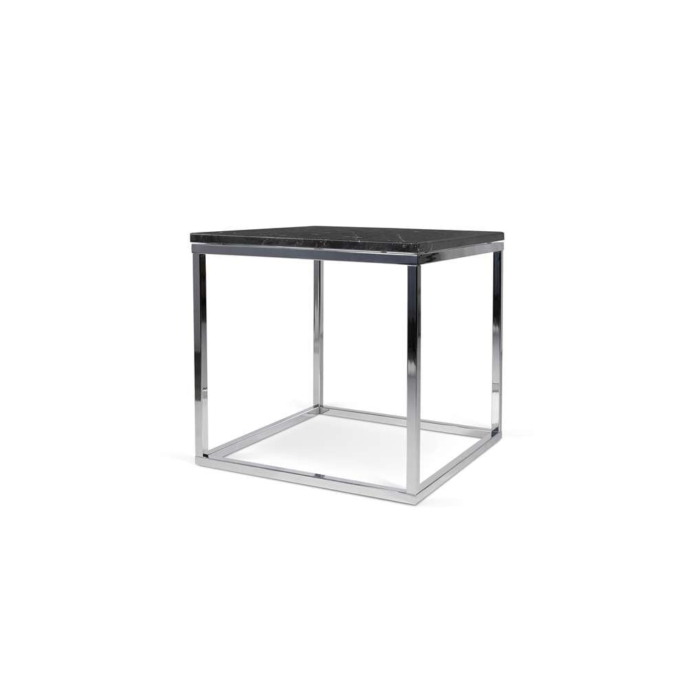 TEMAHOME - Prairie 20X20 Marble End Table in Black Marble Top / Chrome Legs - 9500625022 veiw 2