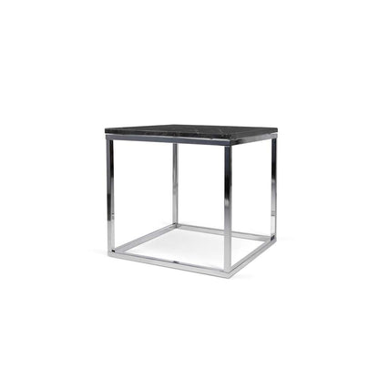 TEMAHOME - Prairie 20X20 Marble End Table in Black Marble Top / Chrome Legs - 9500625022 veiw 2