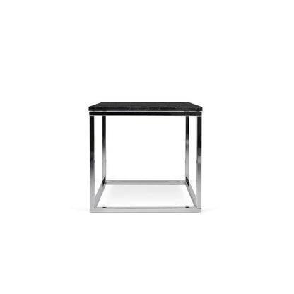 TEMAHOME - Prairie 20X20 Marble End Table in Black Marble Top / Chrome Legs - 9500625022 veiw 3