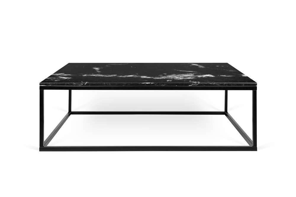 TEMAHOME - Prairie 47X30 Marble Coffee Table in Black Marble Top / Black Lacquered Steel Legs - 9500623097 veiw 1