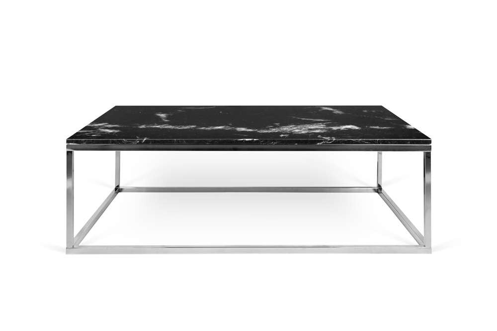 TEMAHOME - Prairie 47X30 Marble Coffee Table in Black Marble Top / Chrome Legs - 9500624926 veiw 1