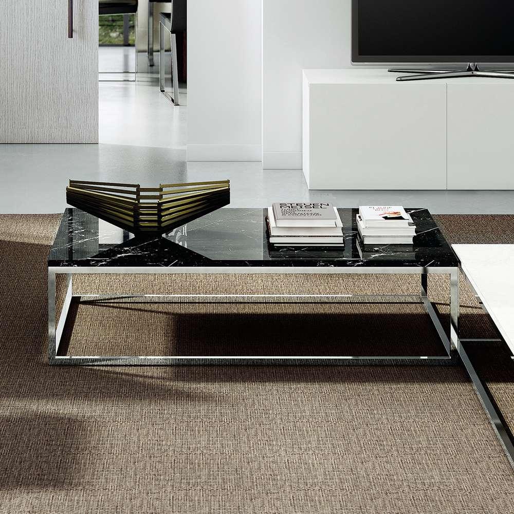 TEMAHOME - Prairie 47X30 Marble Coffee Table in Black Marble Top / Chrome Legs - 9500624926 veiw 5