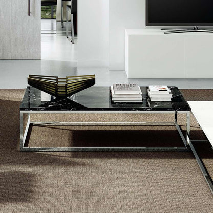 TEMAHOME - Prairie 47X30 Marble Coffee Table in Black Marble Top / Chrome Legs - 9500624926 veiw 5