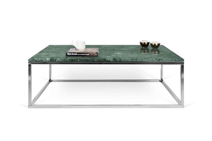 TEMAHOME - Prairie 47X30 Marble Coffee Table in Green Marble Top/Chrome Legs - 9500626685 veiw 3