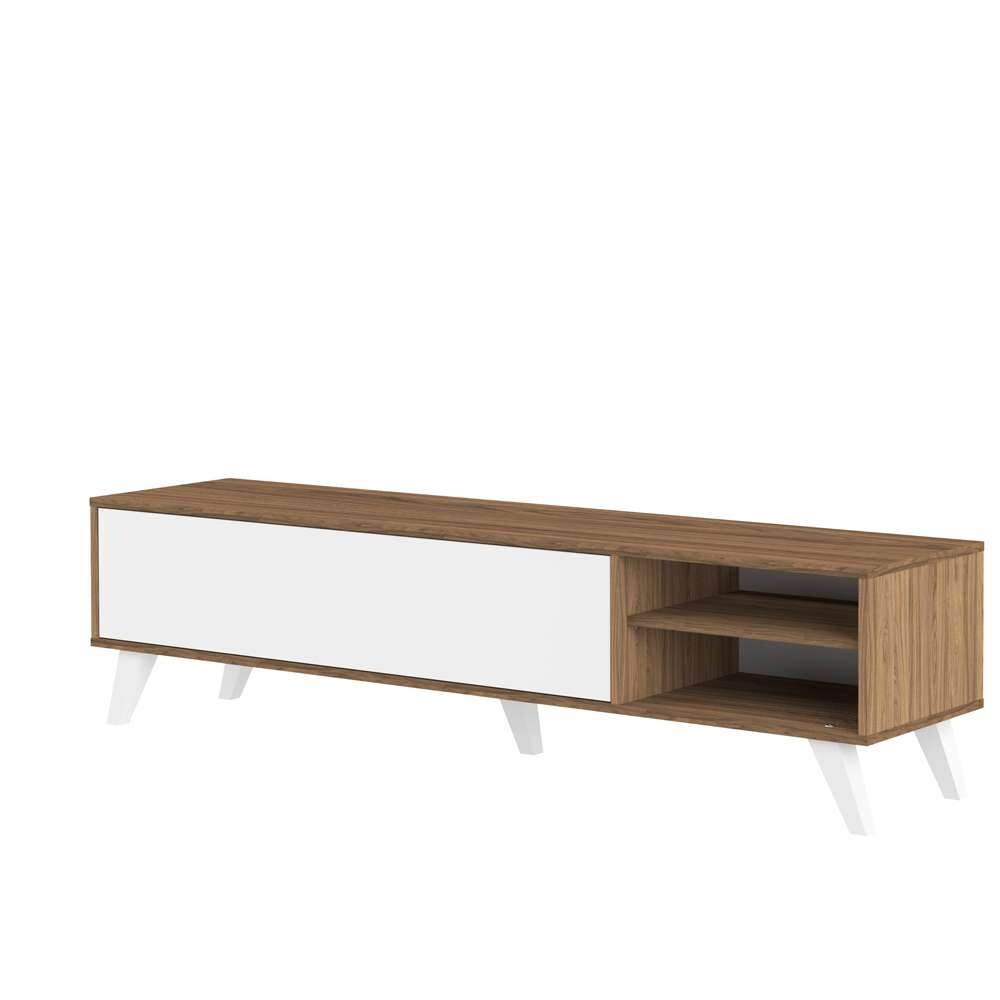 TEMAHOME - Prism TV Stand in Walnut Color / White - E3170A3521A01 veiw 1