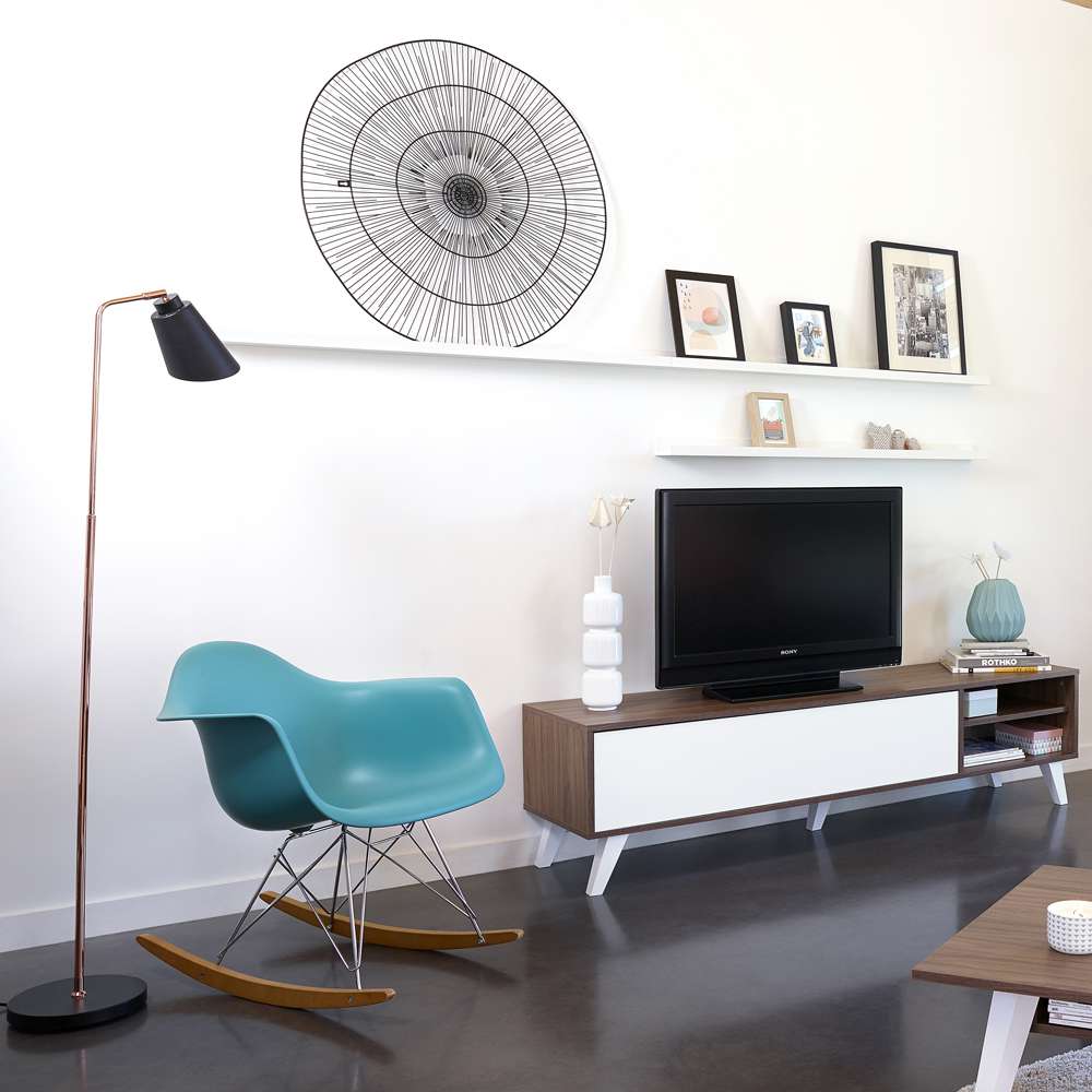 TEMAHOME - Prism TV Stand in Walnut Color / White - E3170A3521A01 veiw 6