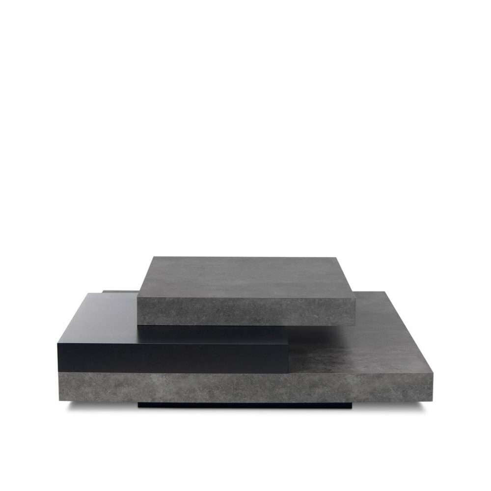 TEMAHOME - Slate 35X35 Coffee Table in Concrete Look / Pure Black - 9500627132 veiw 1