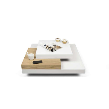TEMAHOME - Slate 35X35 Coffee Table in Pure White / Oak - 9500625237 veiw 1