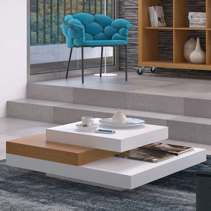 TEMAHOME - Slate 35X35 Coffee Table in Pure White / Oak - 9500625237 veiw 7