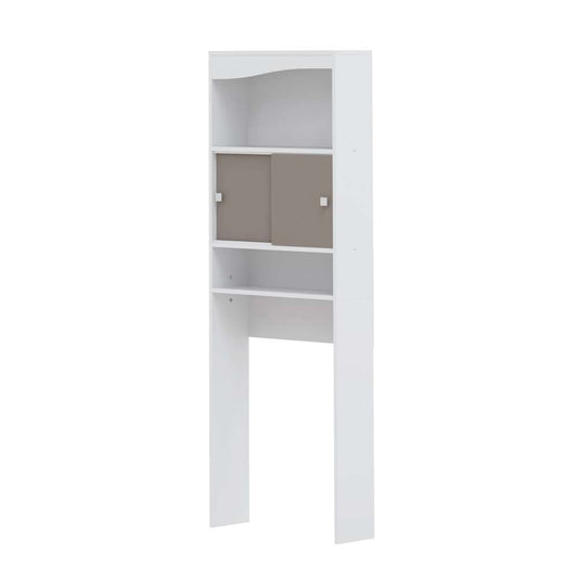 TEMAHOME - Wave Toilet Storage Cabinet in White / Taupe - E6090A2191A17 veiw 1